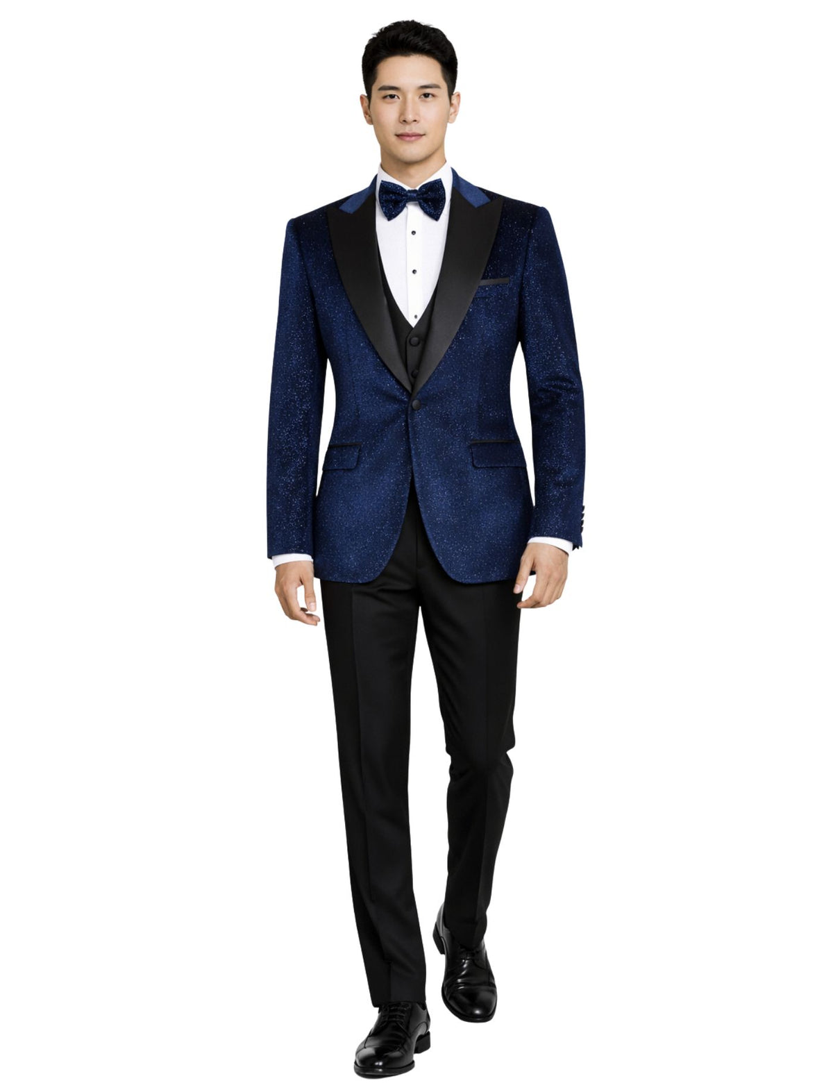 Edgers Men’s Three-Piece Suit + Bow tie