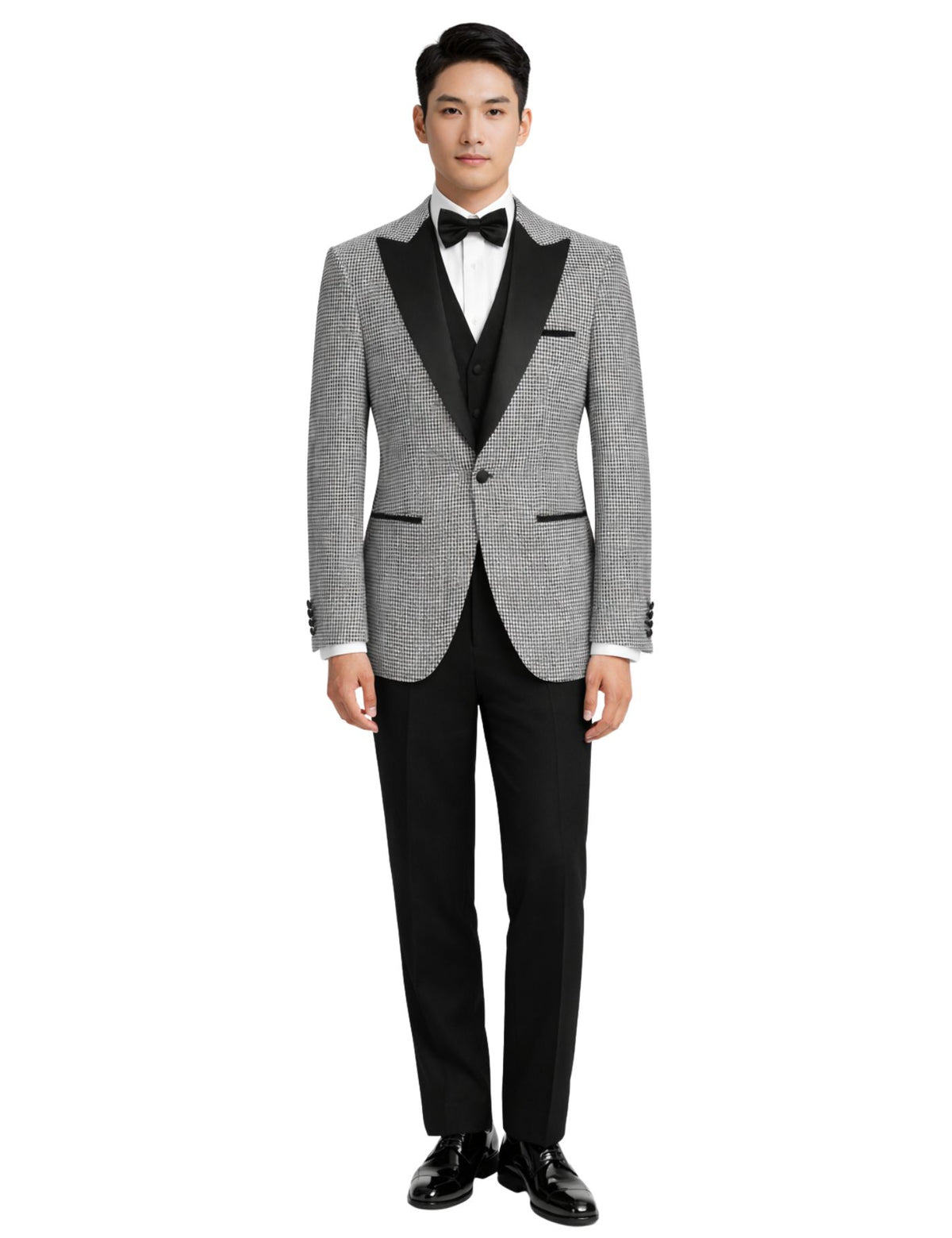 Edgers Men’s Three-Piece Suit + Bow tie.(FFF)