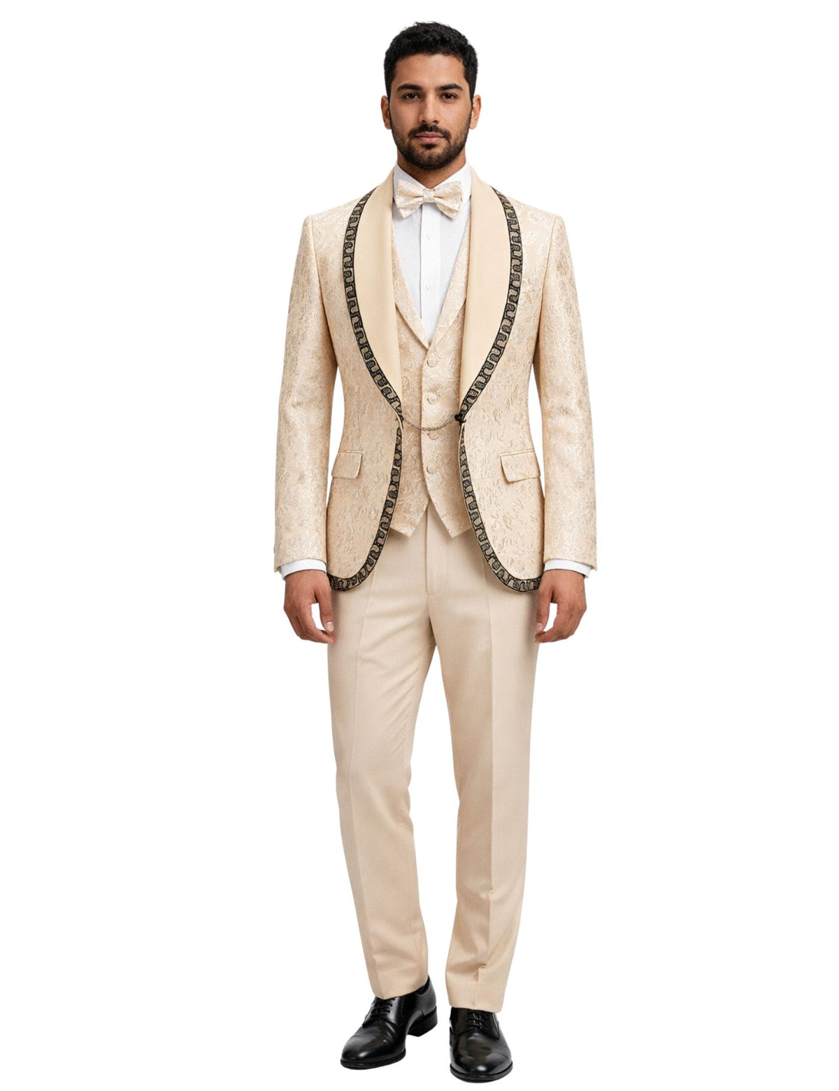 Edgers Men’s Three-Piece Suit + Bow tie