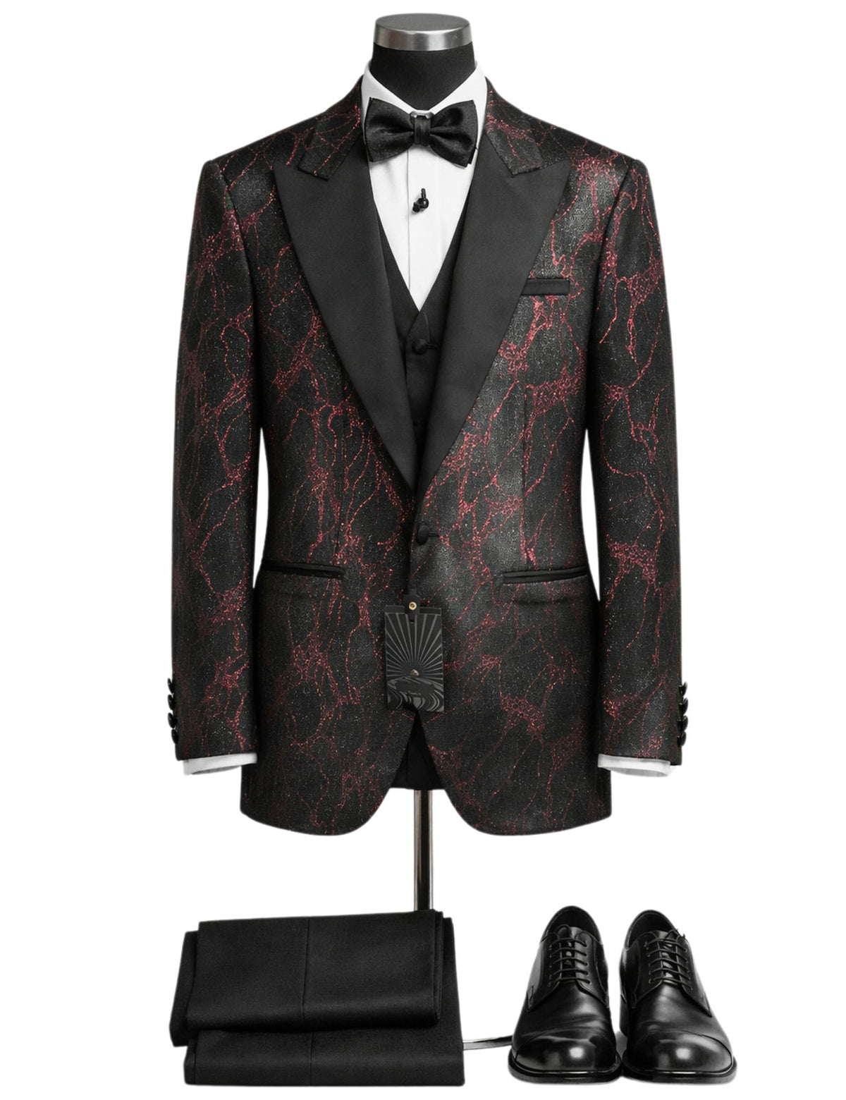 Edgers Men’s Three-Piece Suit + Bow tie.(FFF)