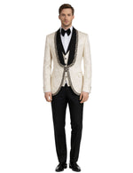 Edgers Men’s Three-Piece Suit + Bow tie + Jew button.(FFF)