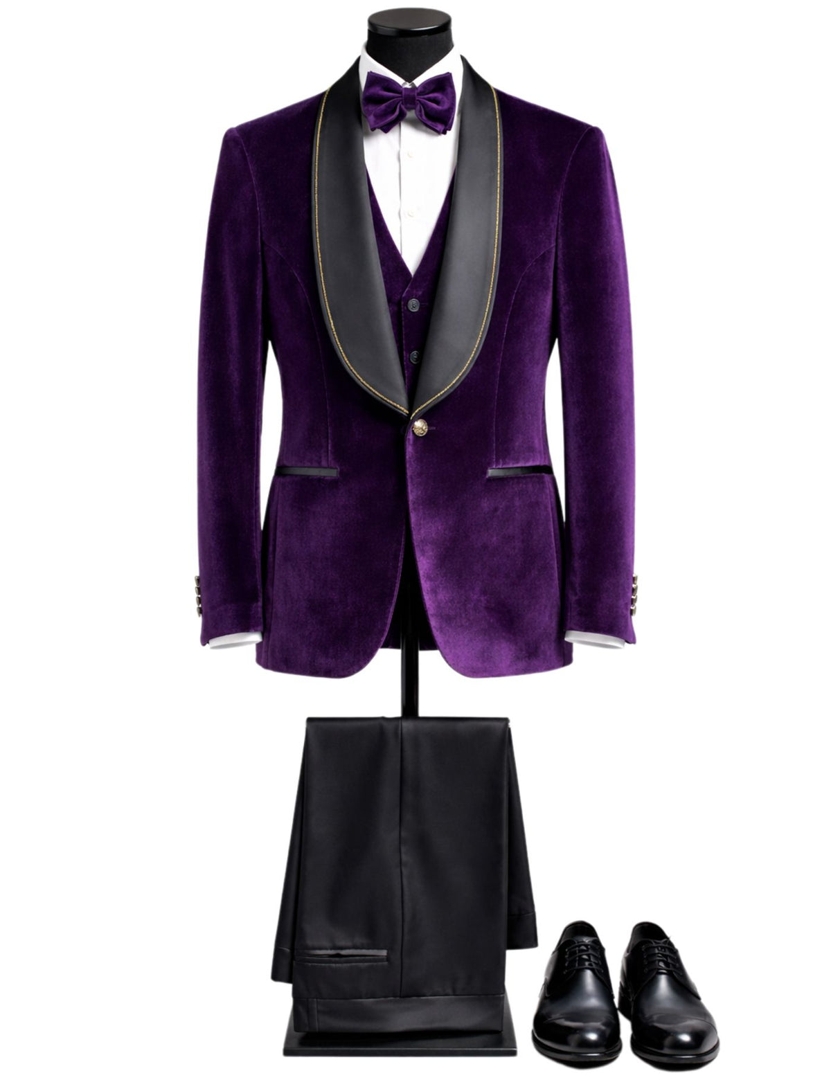 Edgers Men’s Three-Piece Suit + Bow tie.(FFF)