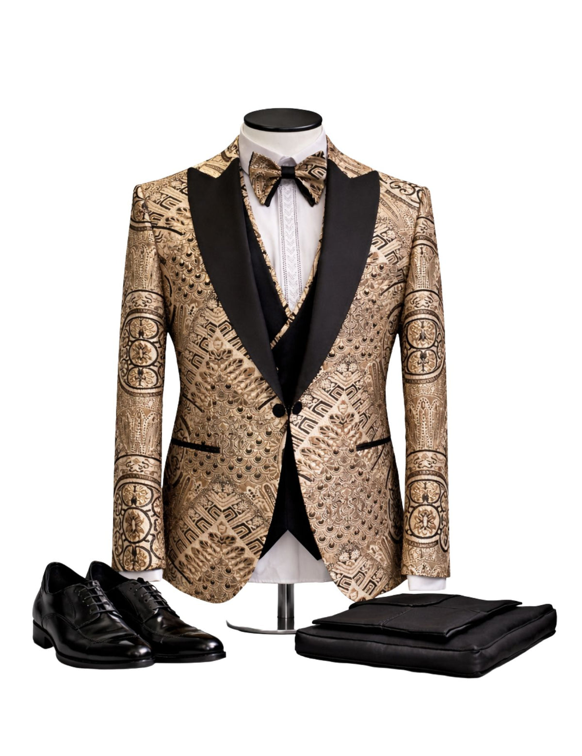 Edgers Men’s Three-Piece Suits +Bow tie.(FFF)