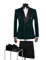 Edgers Mens's Double Breasted Two-Piece Suit