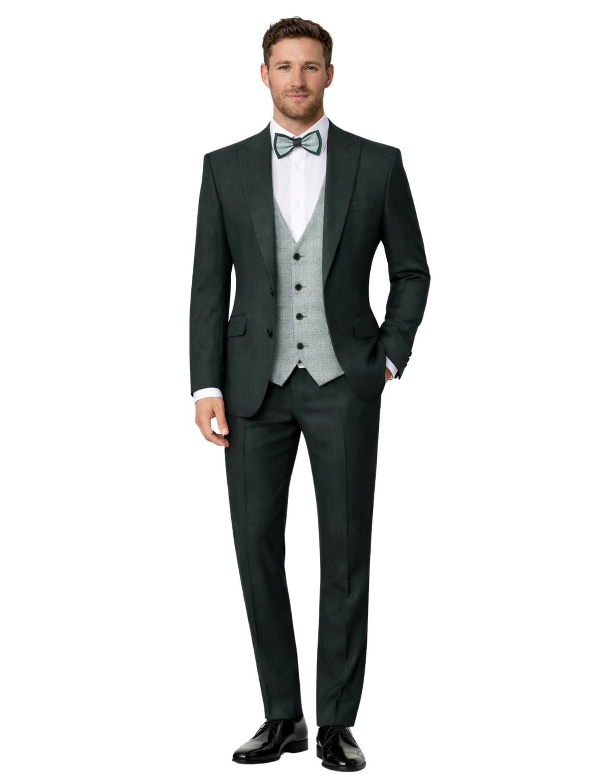 Masculini Men’s Three-Piece Suit + Bow tie