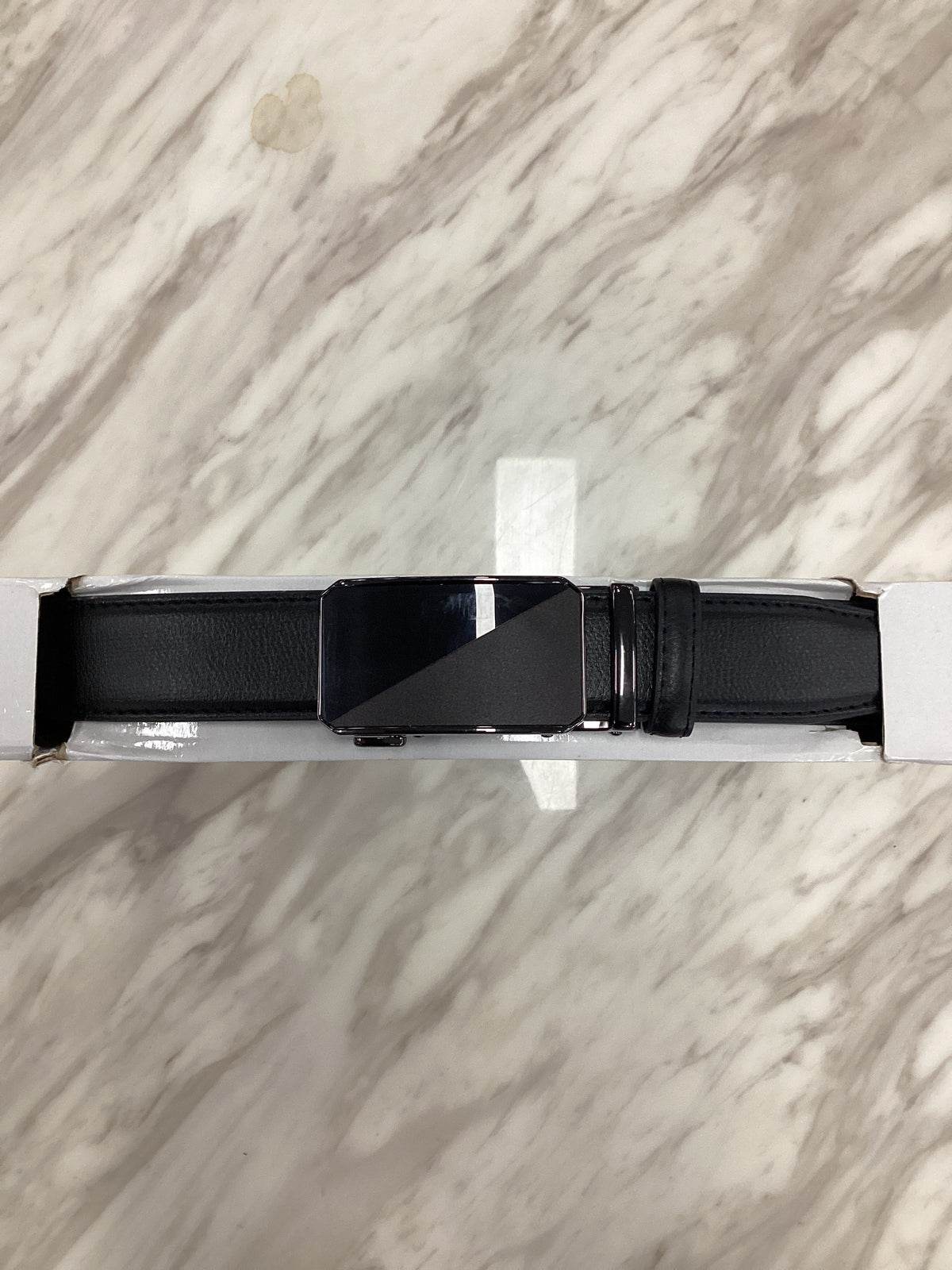 Men’s Ratchet Leather Belt – Automatic Buckle
