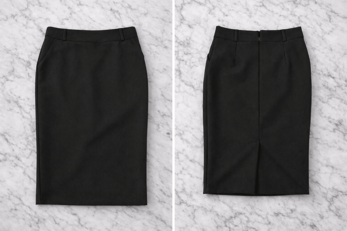 Classic High-Waisted Pencil Skirt – Elegant Office Style