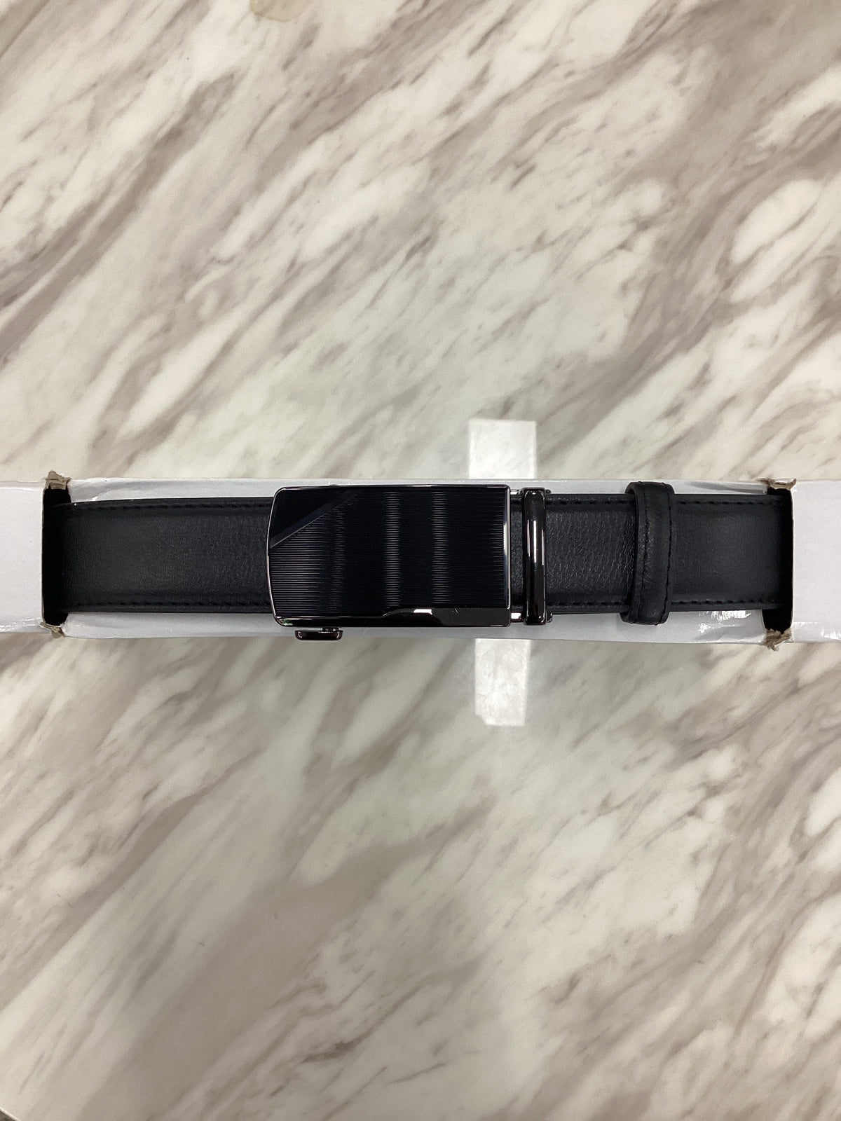 Men’s Ratchet Leather Belt – Automatic Buckle