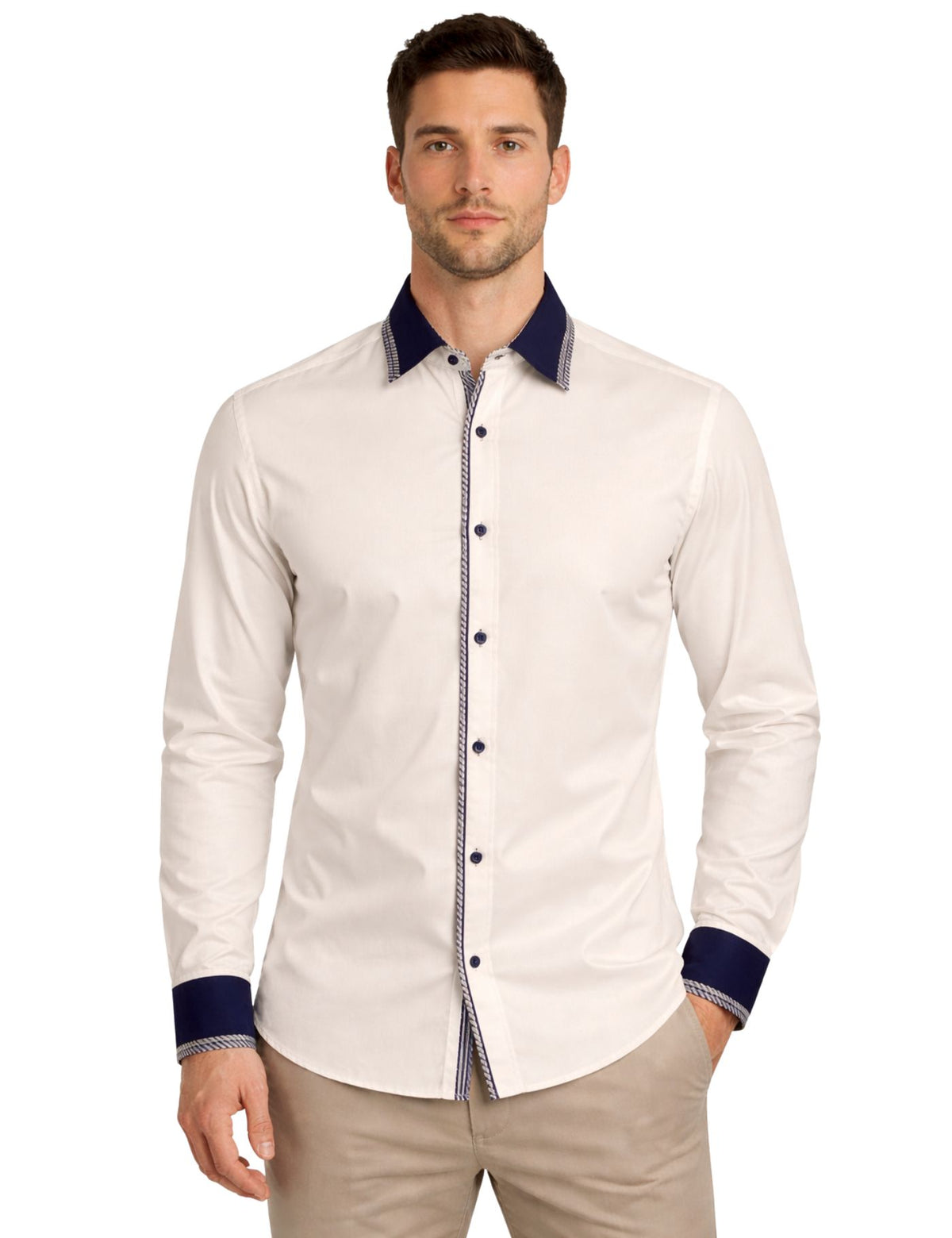 Frank Siverro Men’s Dress Shirt.(FFF)