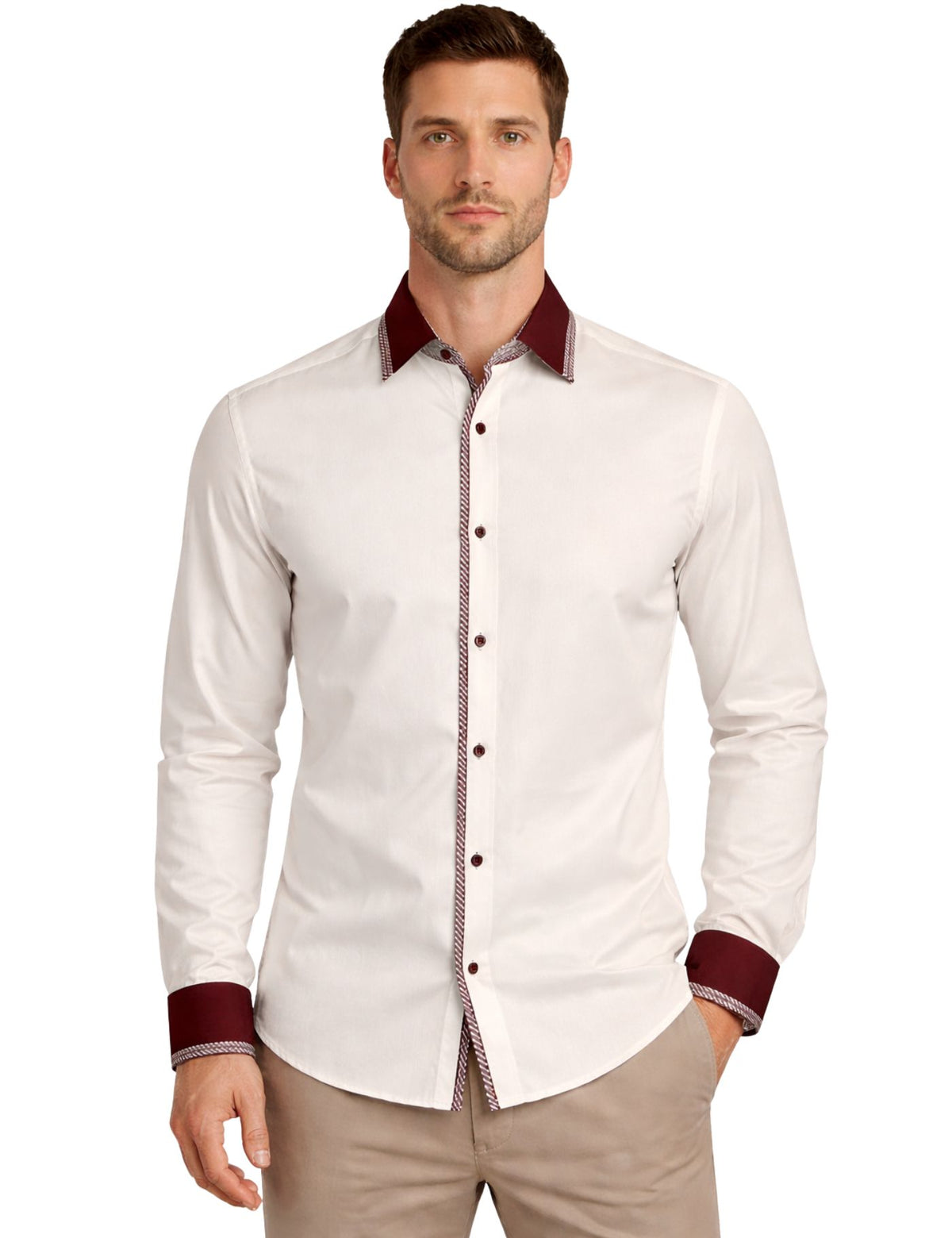 Frank Siverro Men’s Dress Shirt.(FFF)