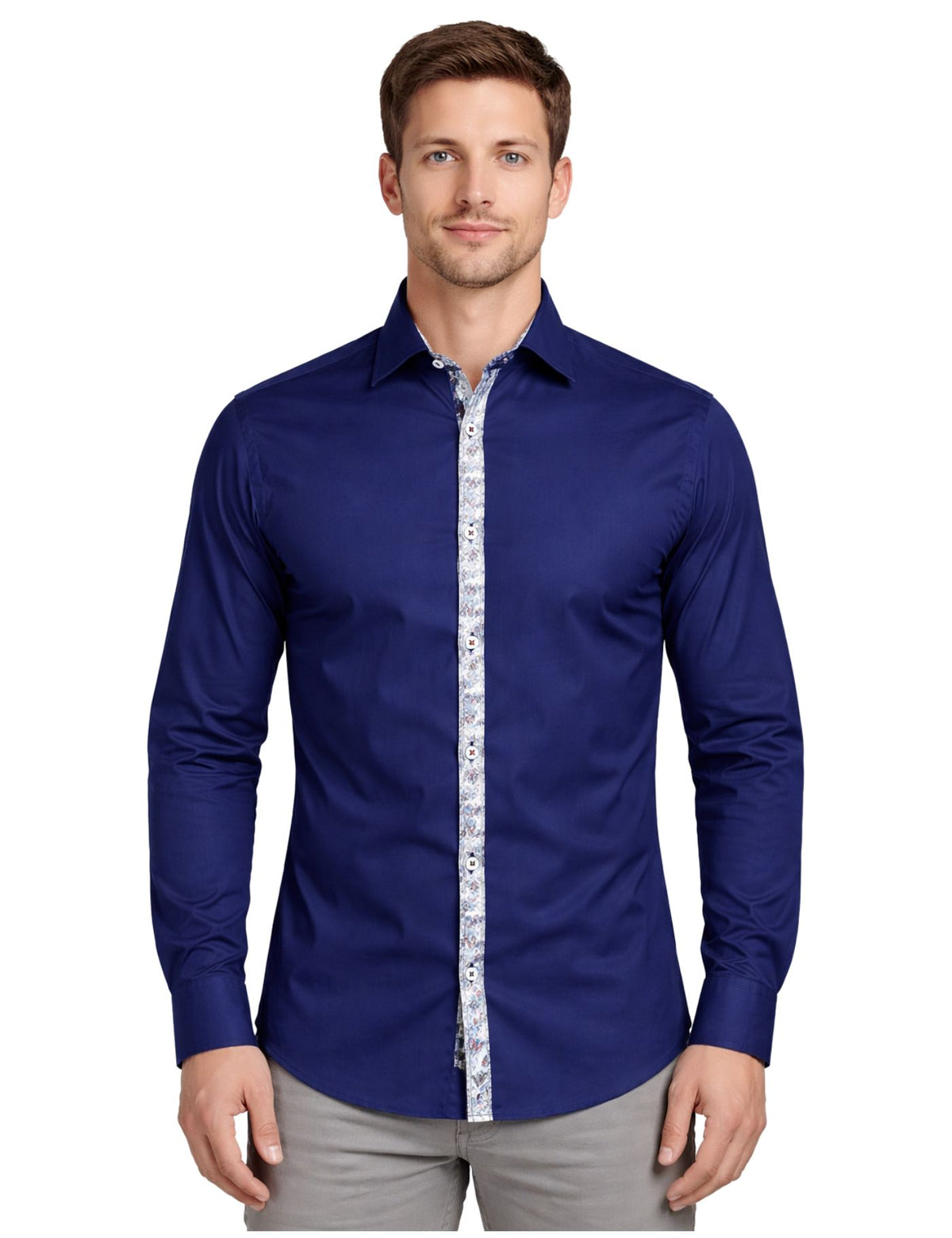 Frank Siverro Men’s Dress Shirt.(FFF)