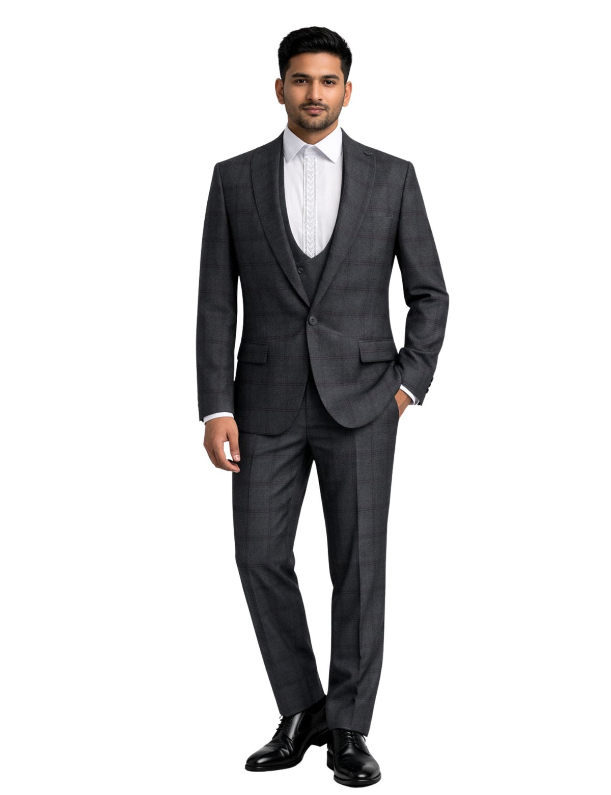 Hermose Men’s Three-Piece Suit + Bow tie.(FFF)