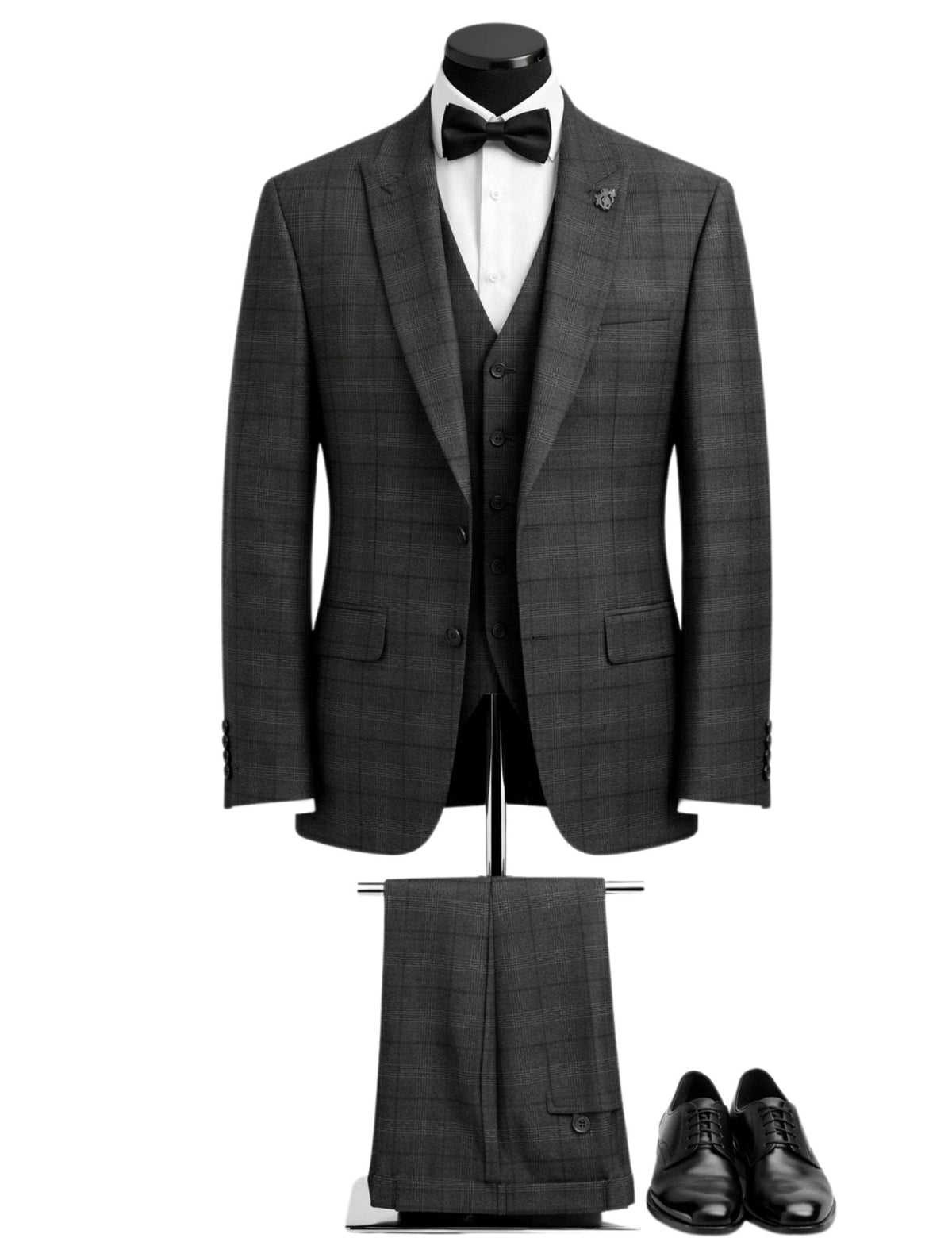 Hermose Men’s Three-Piece Suit + Bow tie.(FFF)