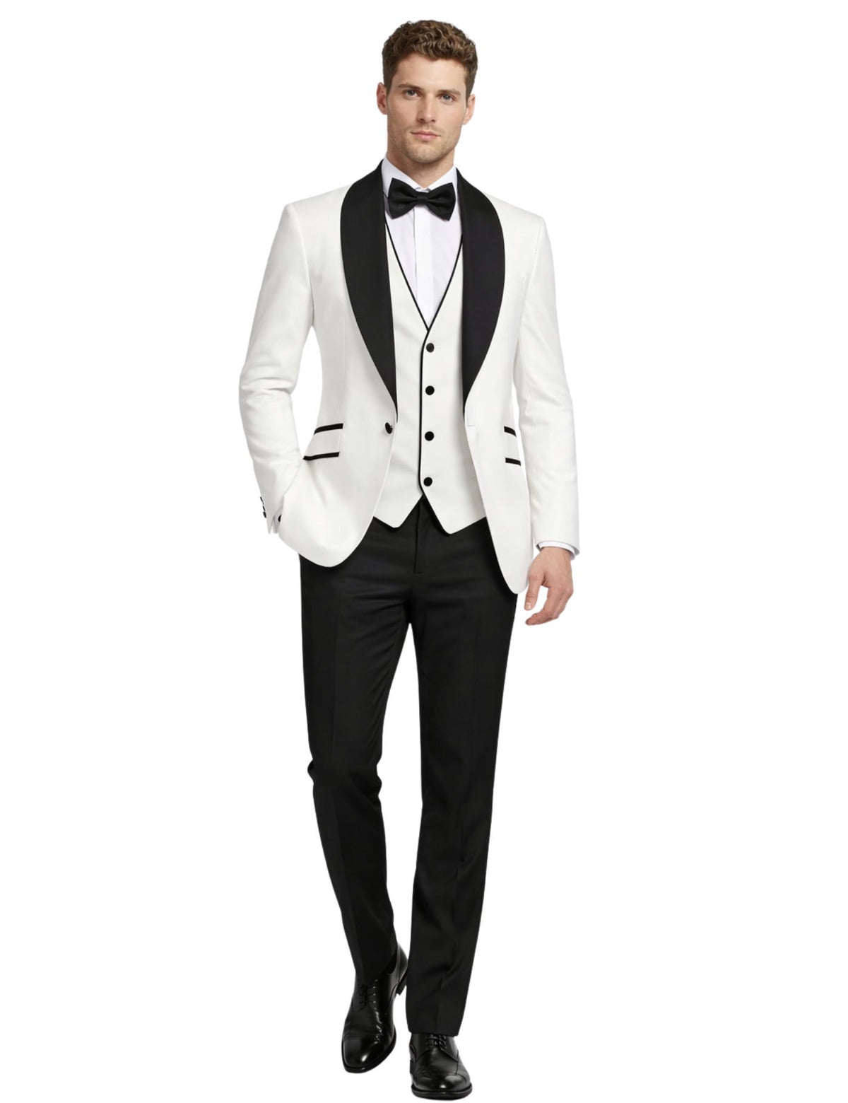 Masculini Men’s Three-Piece Suit + Bow tie.(FFF)