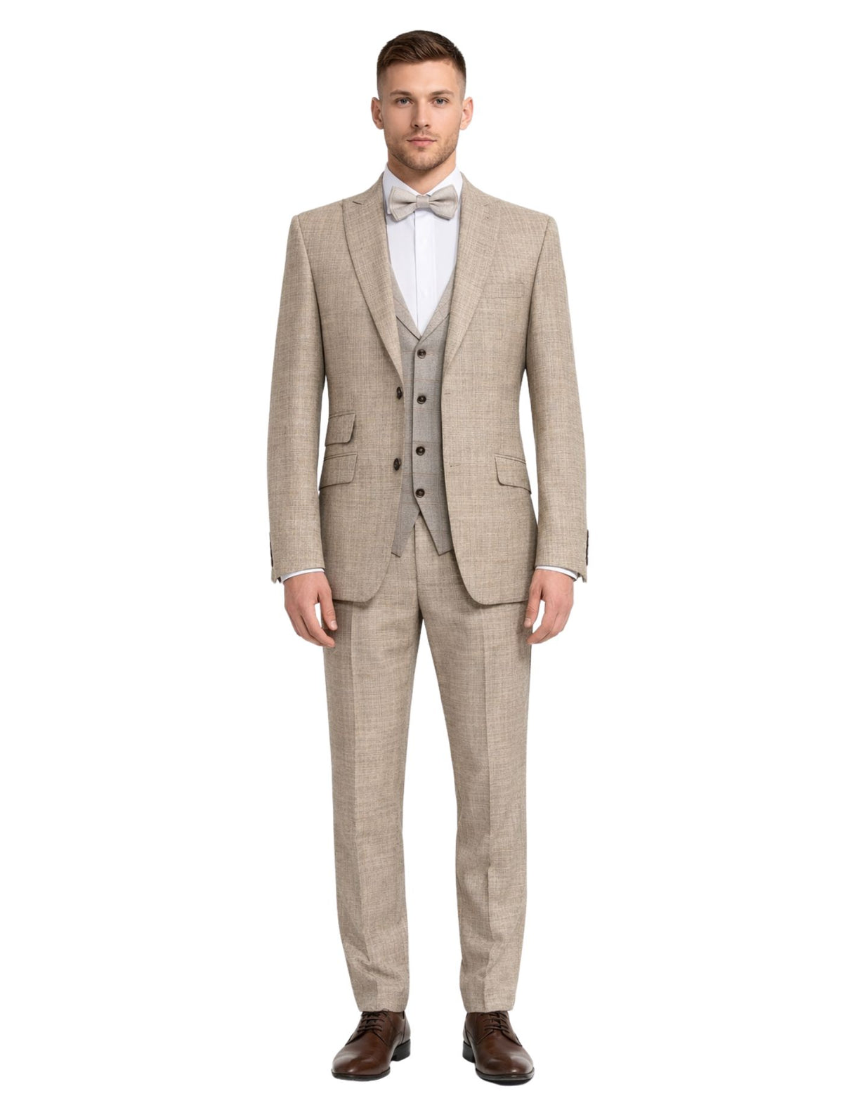 Masculini Men’s Three-Piece Suit + Bow tie.(FFF)
