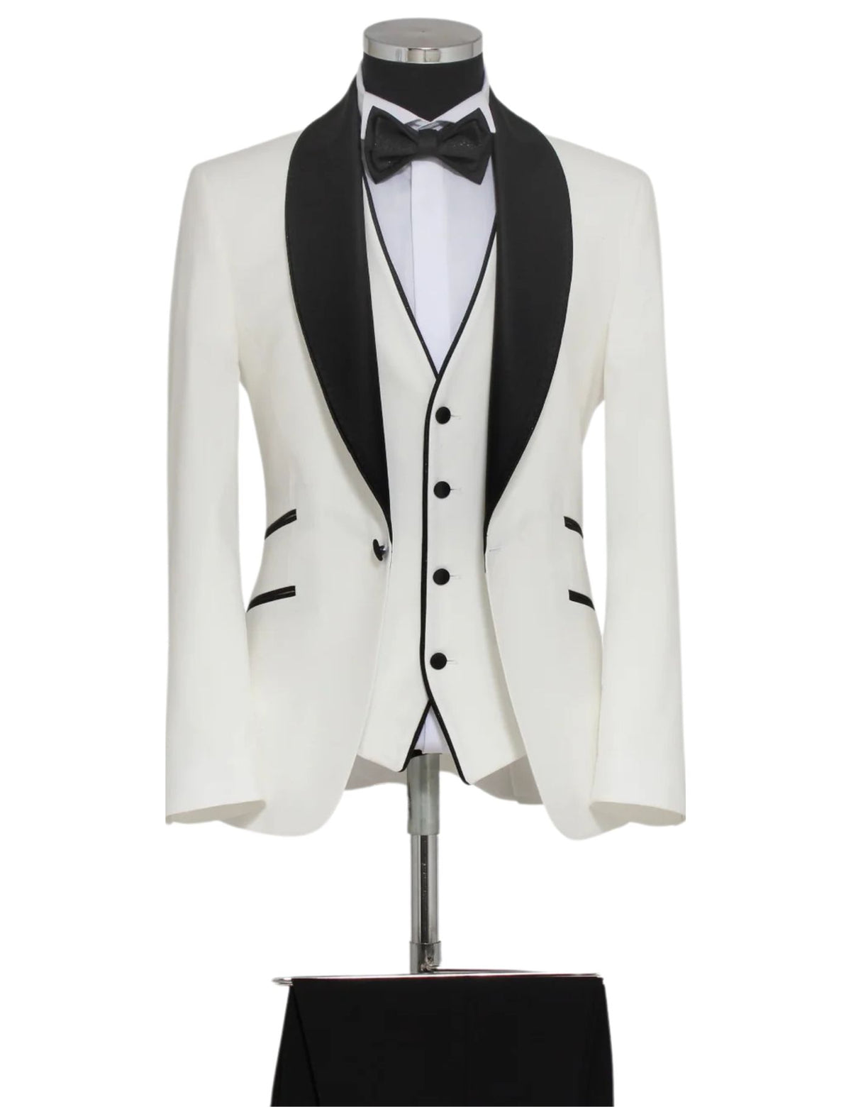 Masculini Men’s Three-Piece Suit + Bow tie.(FFF)