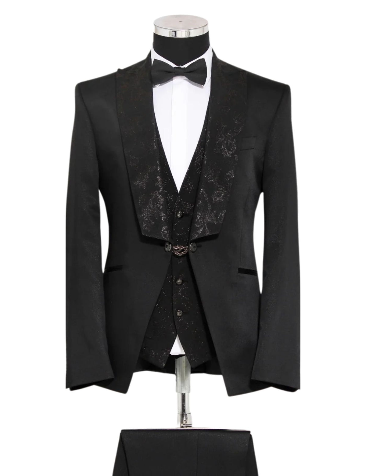 Masculini Men’s Three-Piece Suit + Bow tie.(FFF)