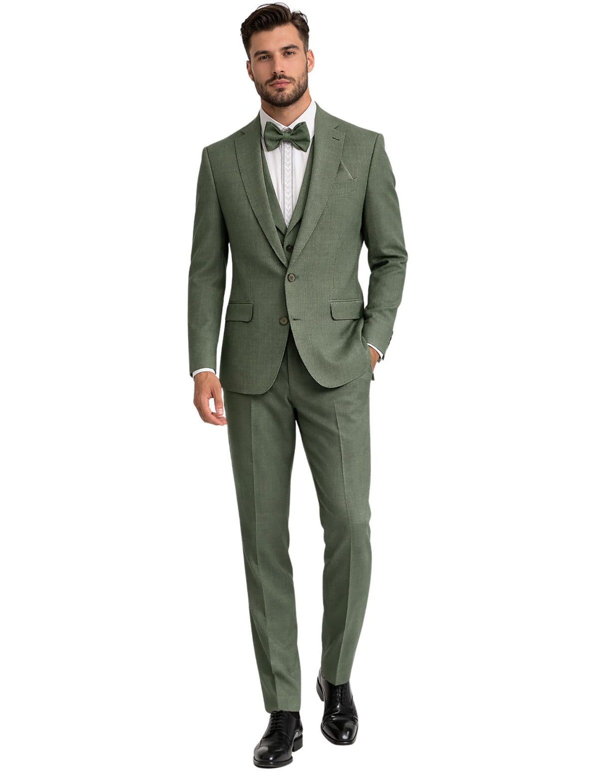 Masculini Men’s Three-Piece Suit + Bow tie.(FFF)
