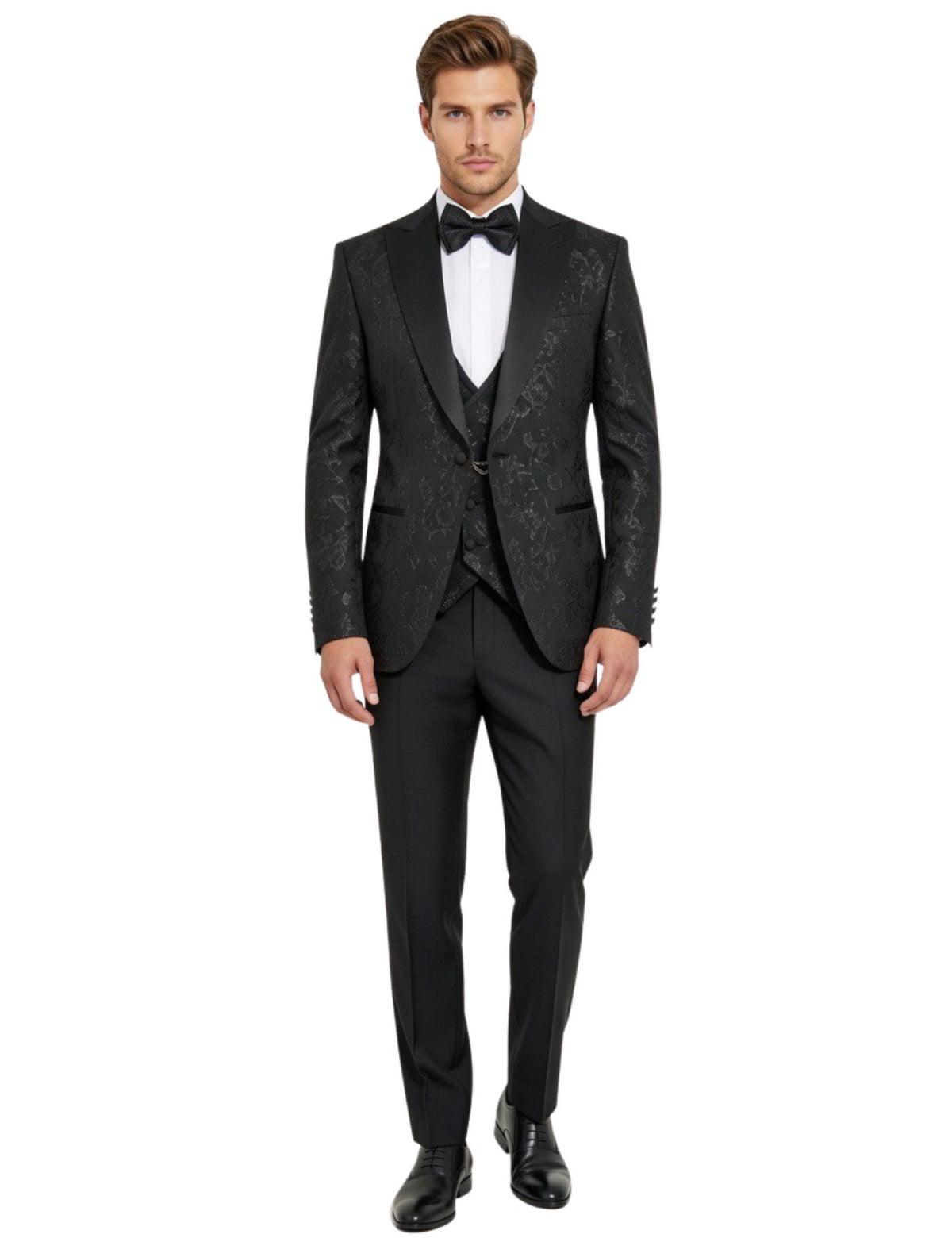 Masculini Men’s Three-Piece Suit + Bow tie