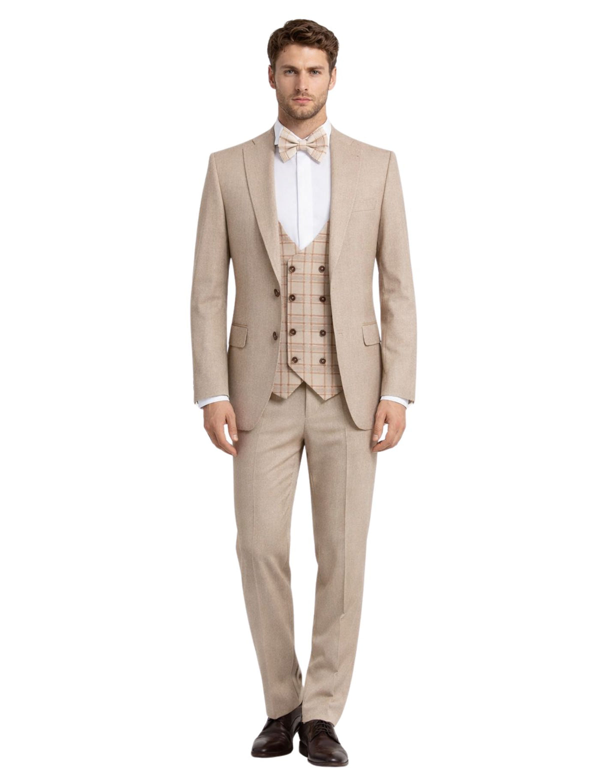 Masculini Men’s Three-Piece Suit + Bow tie.(FFF)