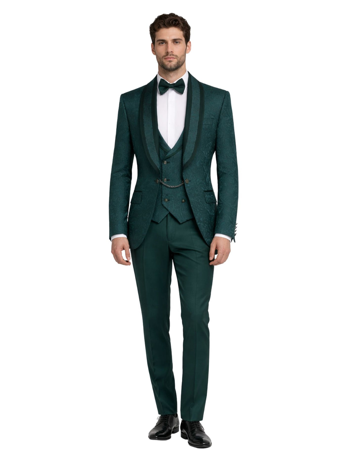 Masculini Men’s Three-Piece Suit + Bow tie.(FFF)