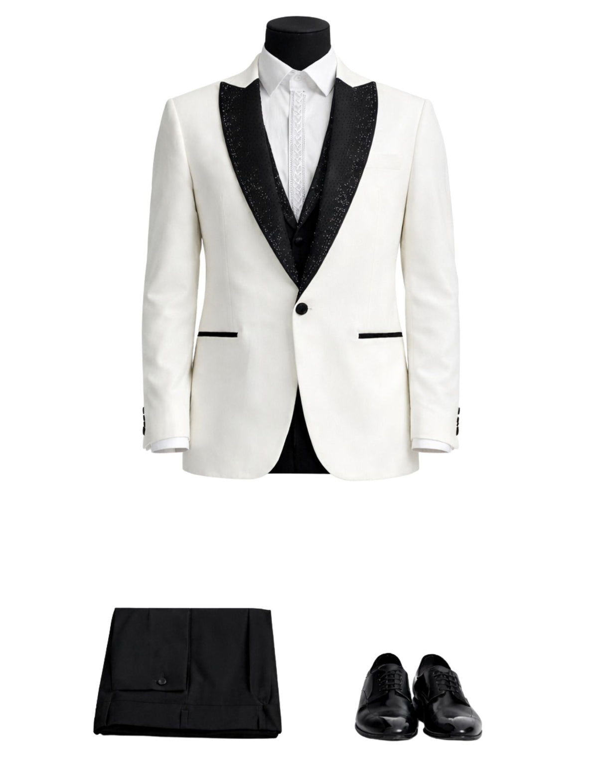 Masculini Men’s Three-Piece Suit + Bow tie