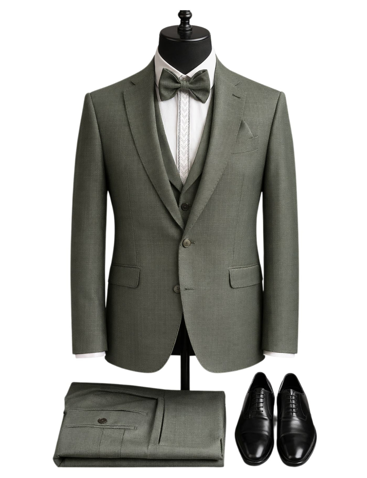 Masculini Men’s Three-Piece Suit + Bow tie.(FFF)