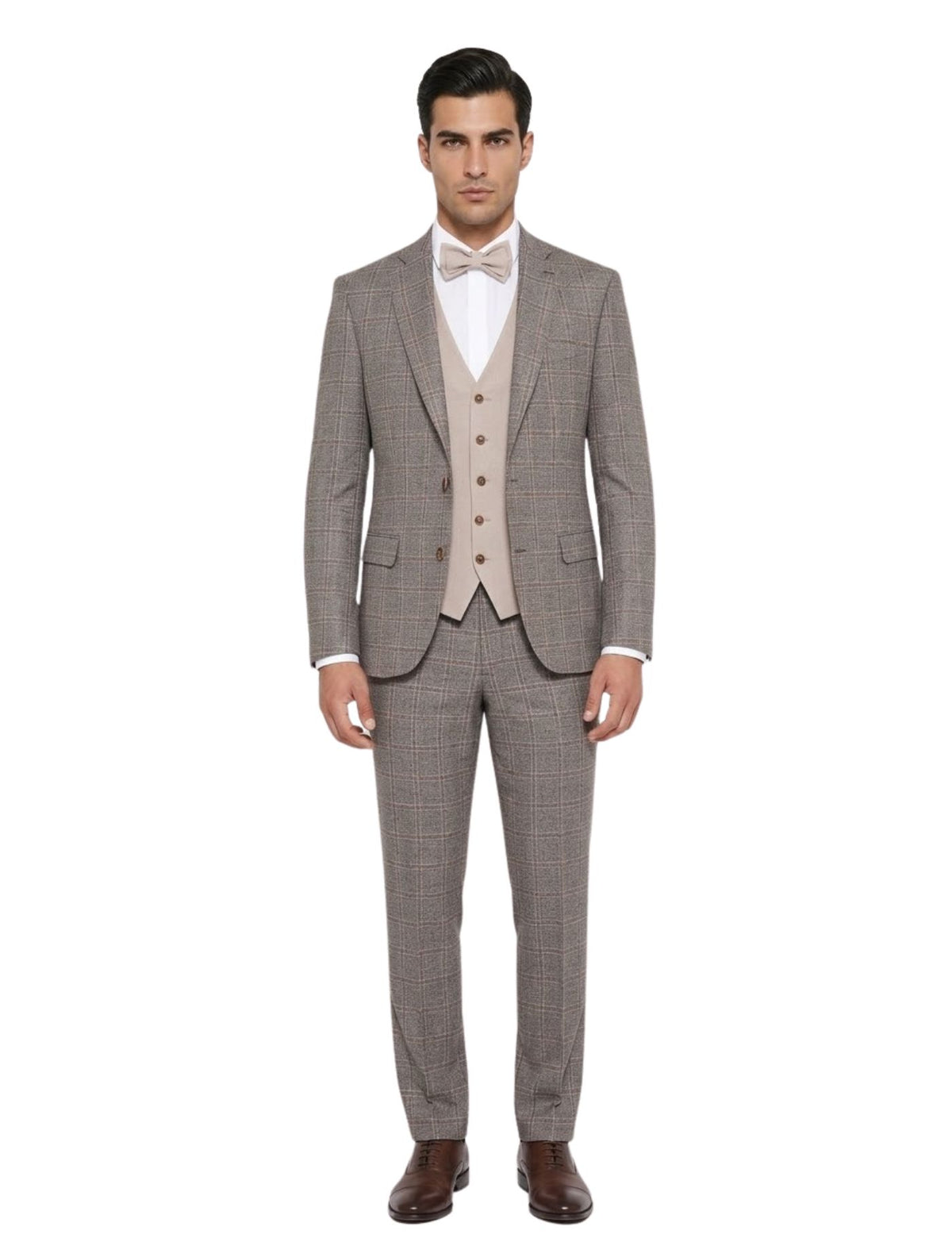 Masculini Men’s Three-Piece Suit + Bow tie