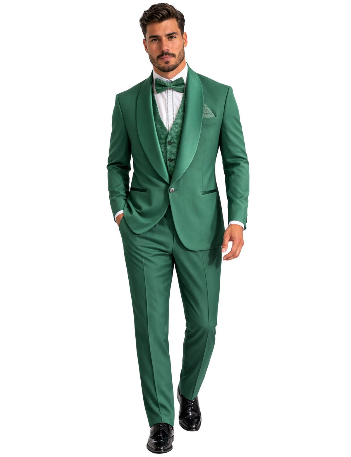 Masculini Men’s Three- Piece Suit + Bow tie.(FFF)