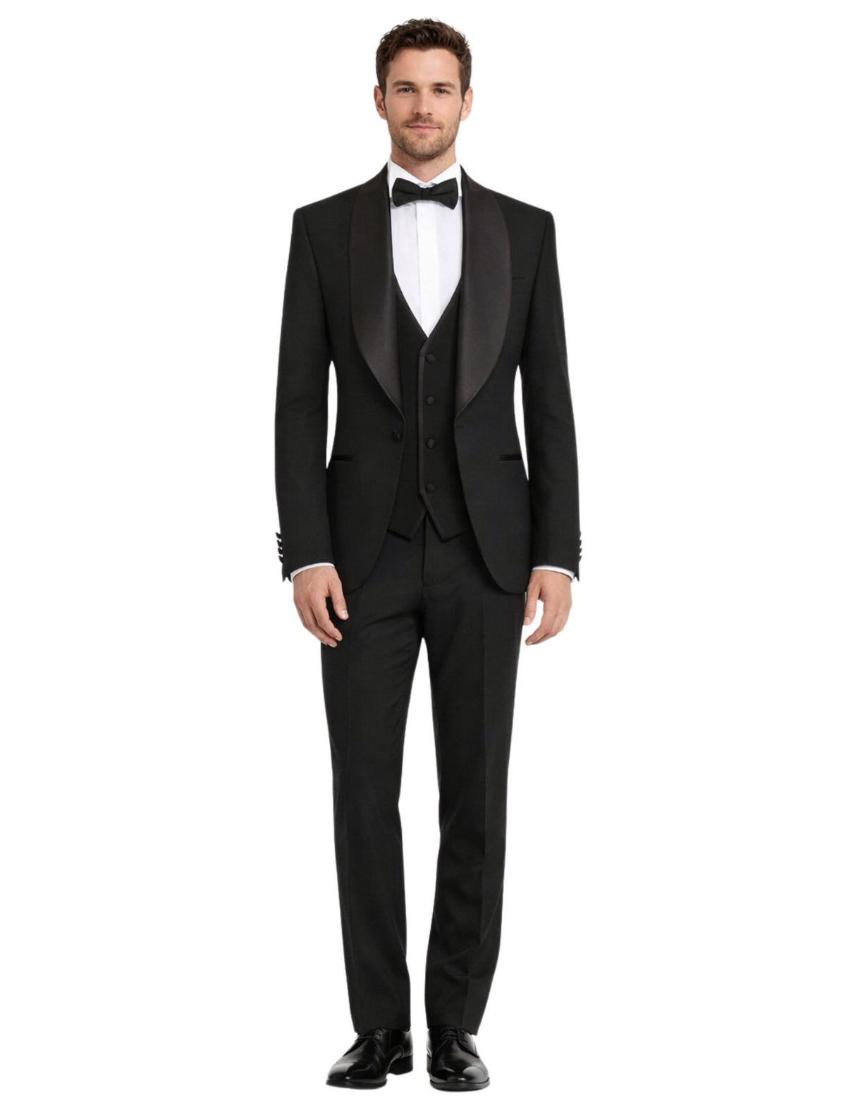 Masculini Men’s Three-Piece Suit + Bow tie.(FFF)