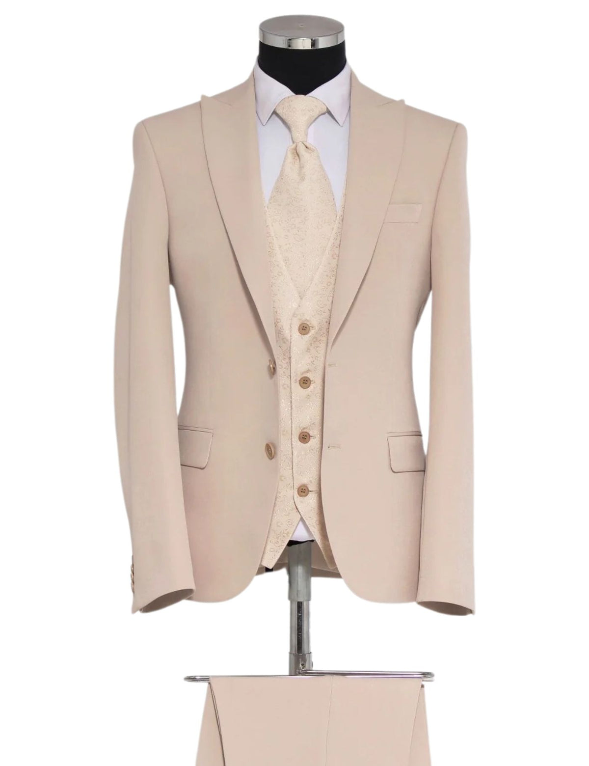 Masculini Men’s Three-Piece Suit + Tie