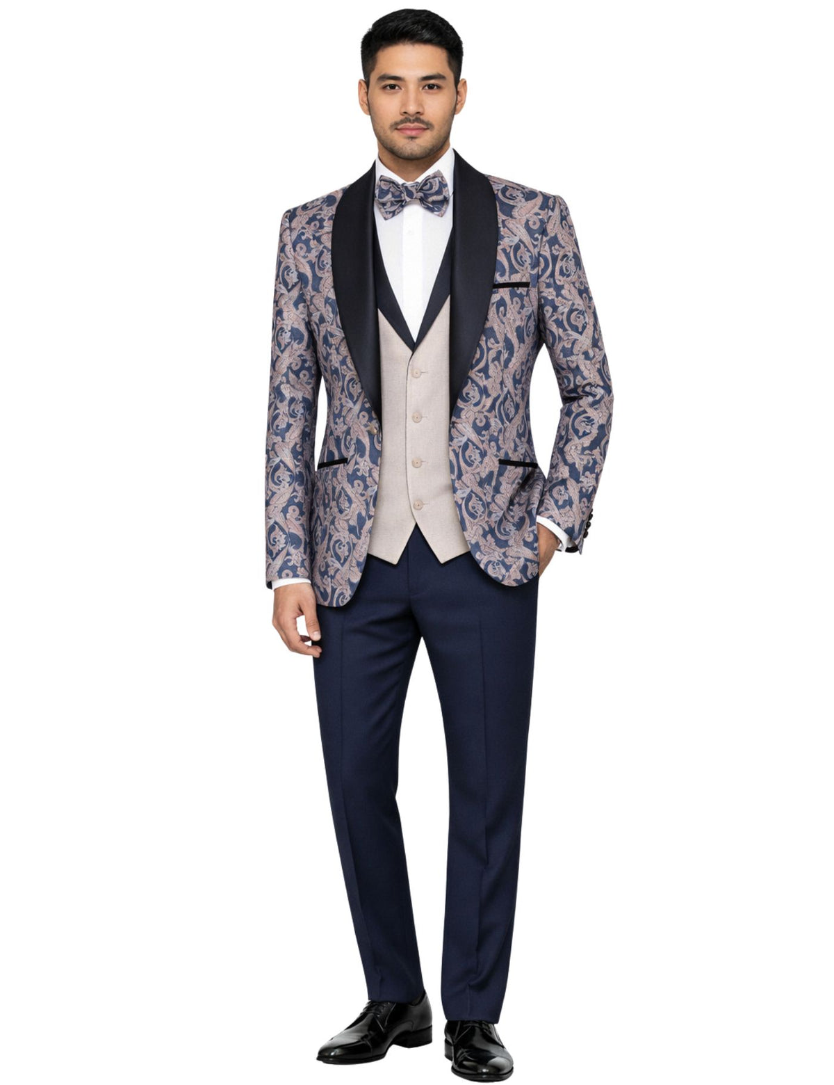 Masculini Men’s Three-Piece Suit + Bow tie