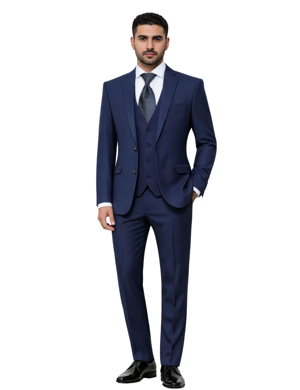 Masculini Men’s Three-Piece Suit + Tie