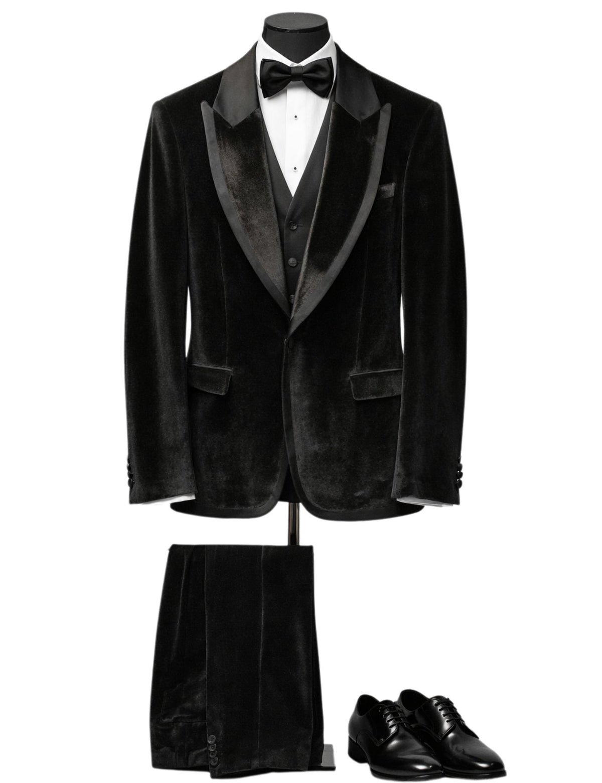 Musculini Men’s Three-Piece Suit + Bow Tie.(FFF)