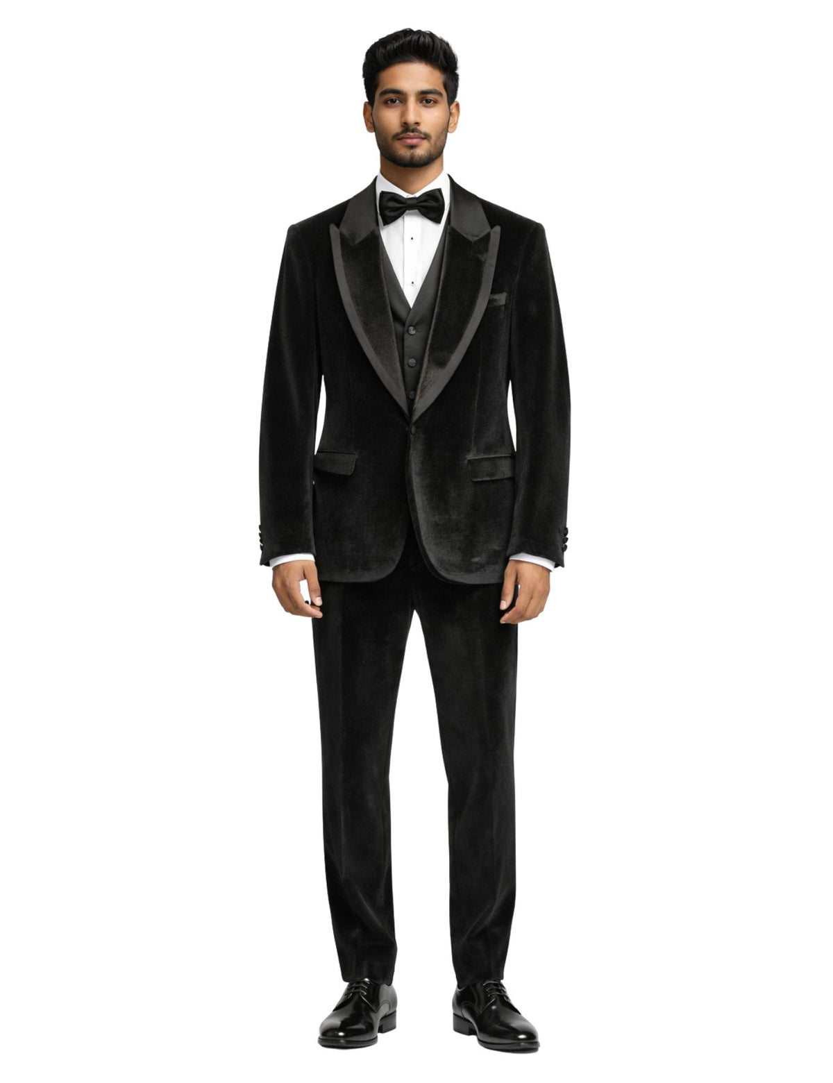 Musculini Men’s Three-Piece Suit + Bow Tie.(FFF)