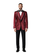 Musculini Men’s Three-Piece Suit + Bow Tie.(FFF)