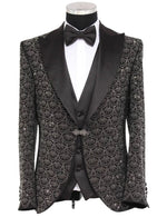 Musculini Men’s Three-Piece Suit + Bow tie