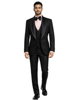 Musculini Men’s Three-Piece Suit + Bow tie