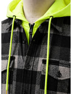 OPEN Shirt with Attached Hood (Layer Look).(FFF)