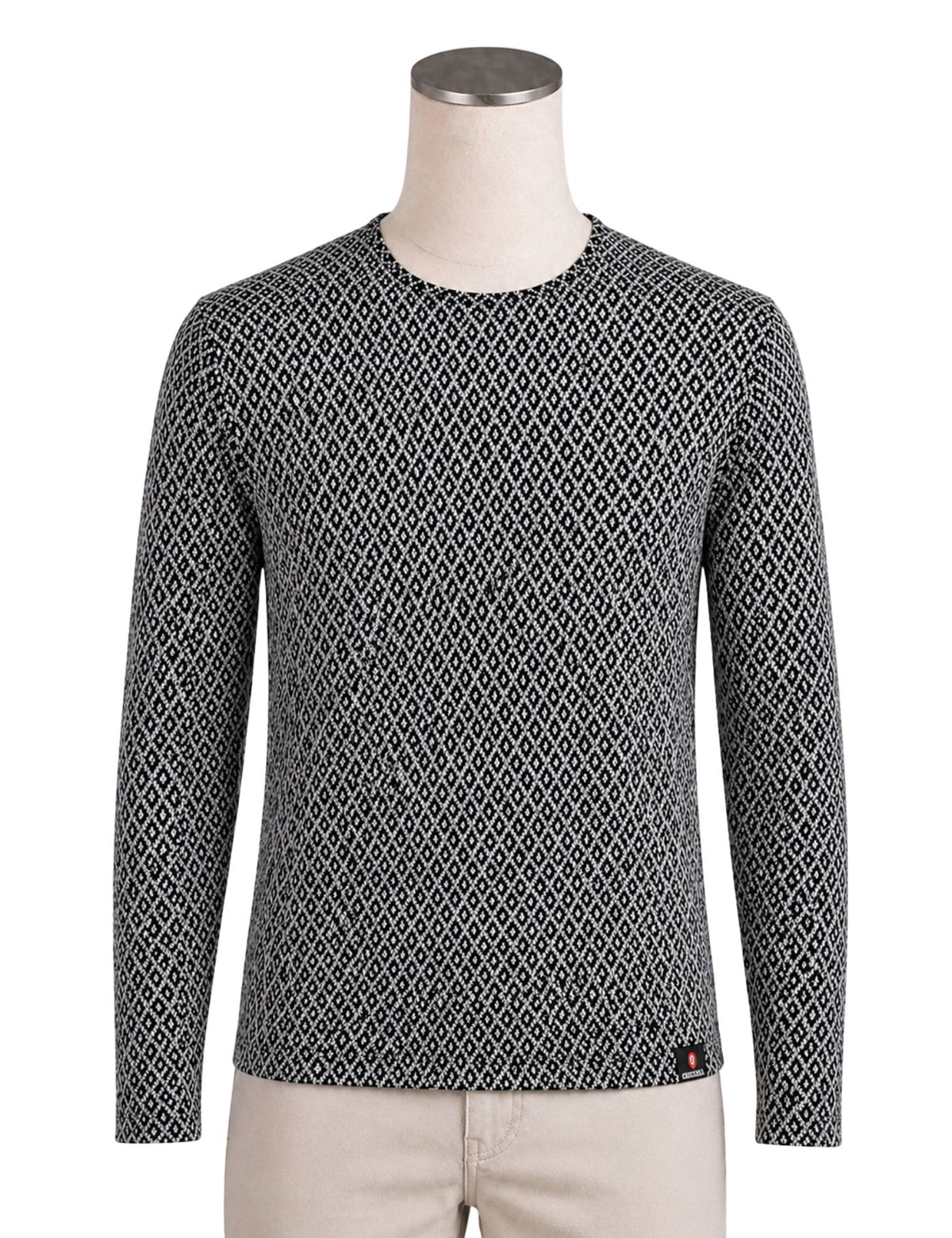 Original Men’s Textured Knit Long Sleeve Pollover.(FFF)