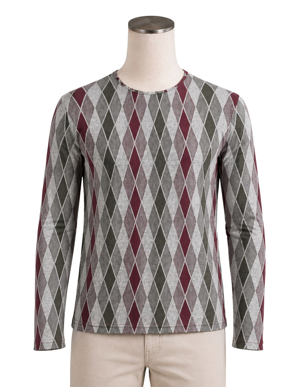 Original Men’s Textured Knit Long Sleeve Pollover.(FFF)