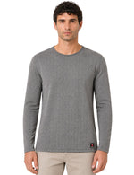 Original Men’s Textured Knit Long Sleeve Pollover.(FFF)
