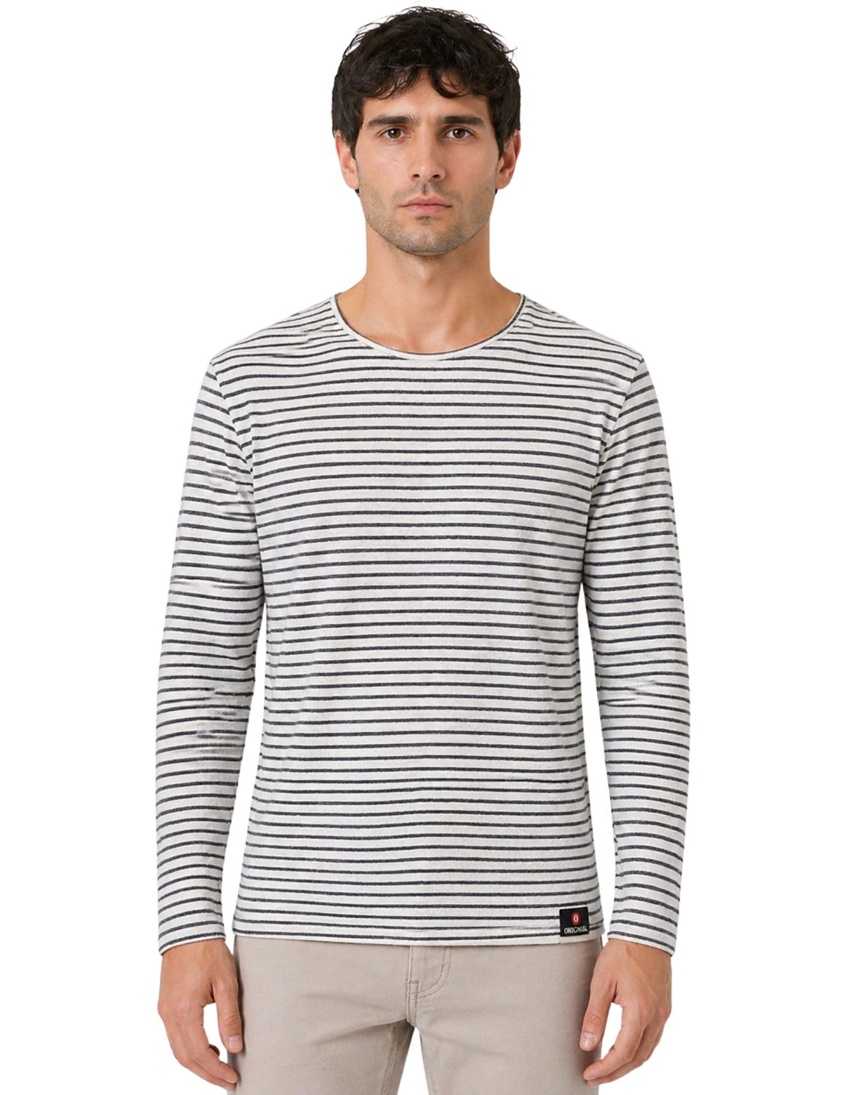 Original Textured Knit Long Sleeve Pollover.(FFF)