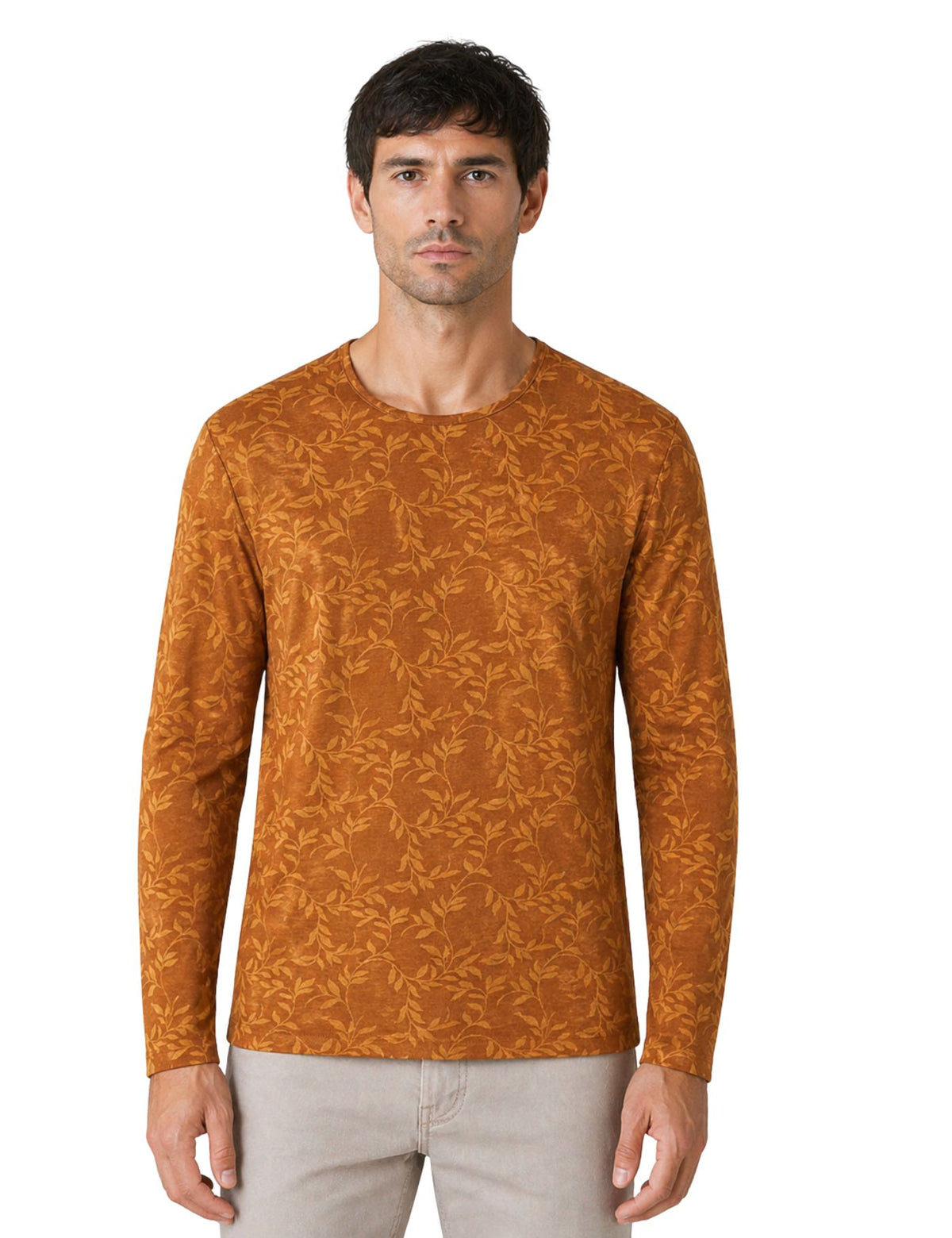 OriginalTextured Knit Long Sleeve Pollover.(FFF)