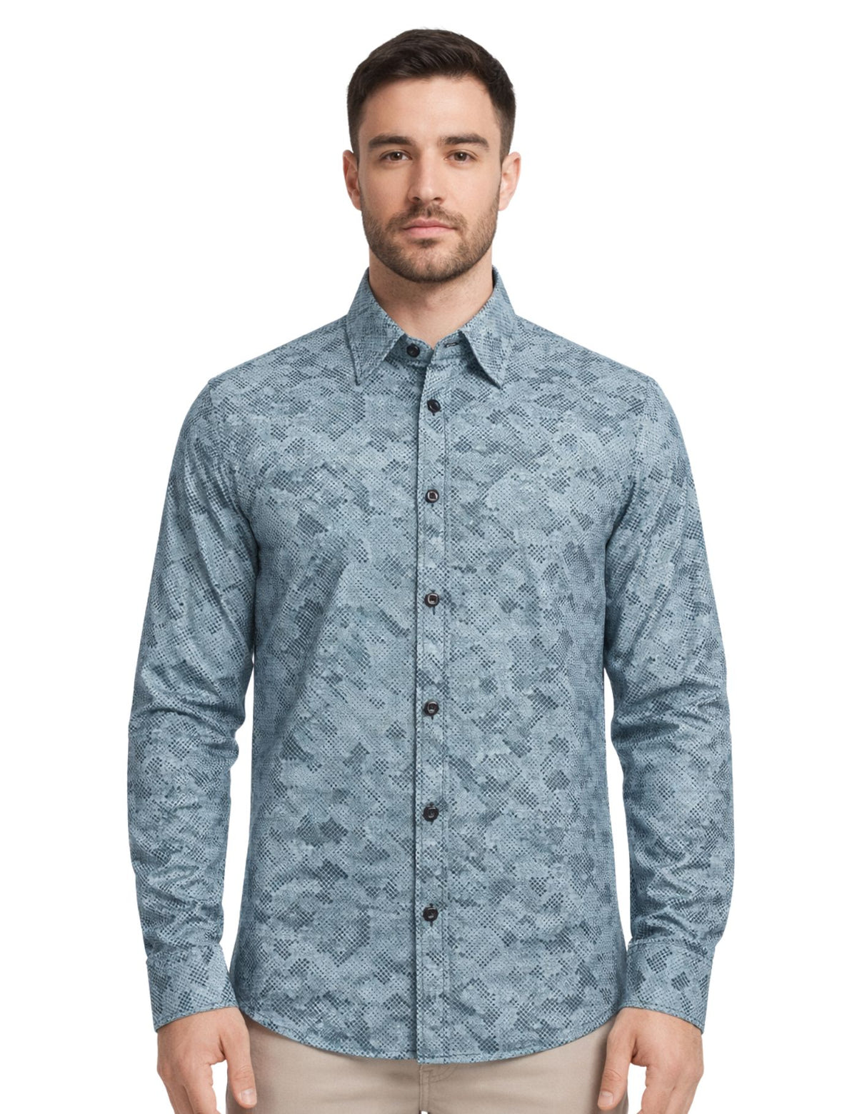 Piserro Men’s Dress Shirt.(FFF)