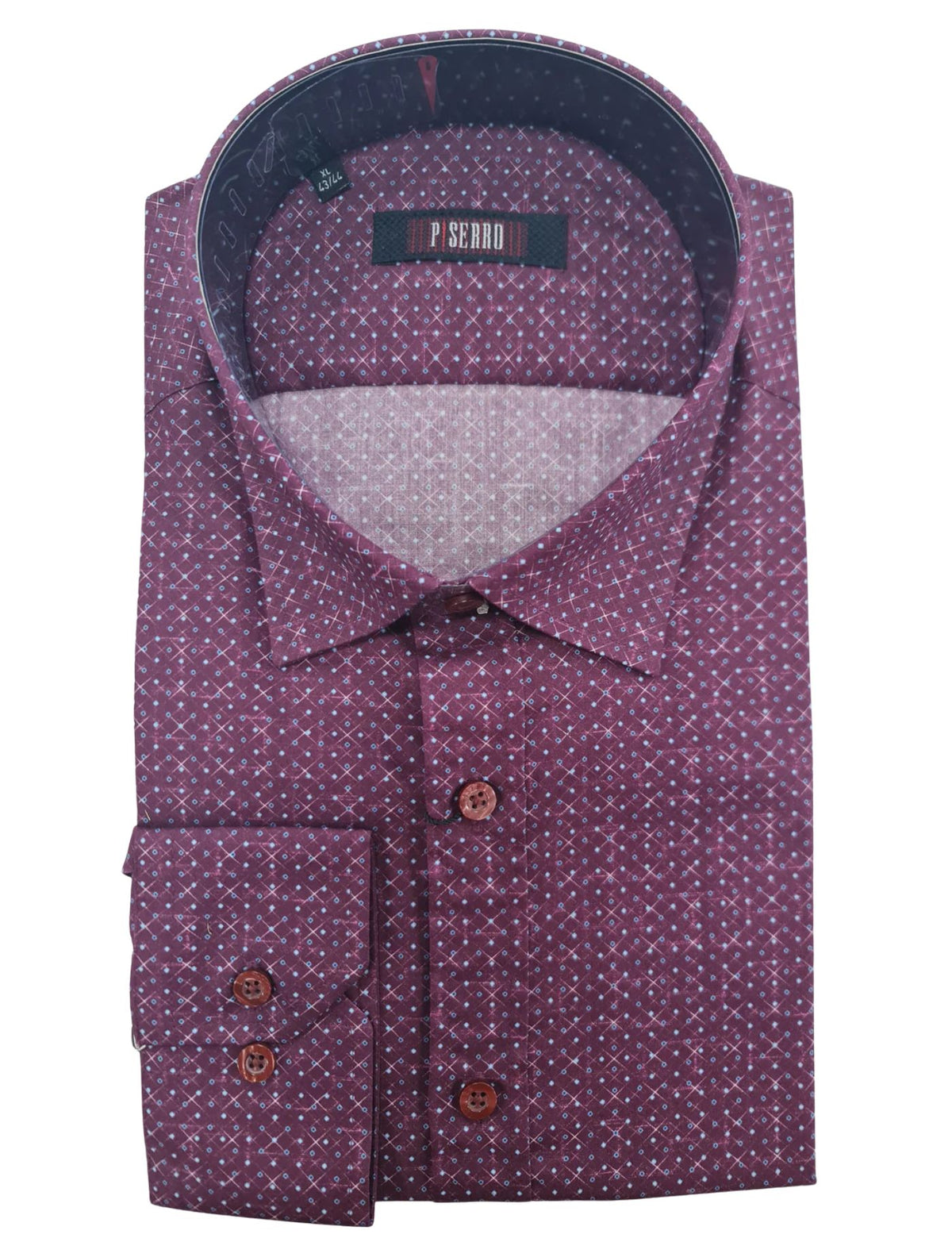 Piserro Men's Patterned Shirt.(FFF)