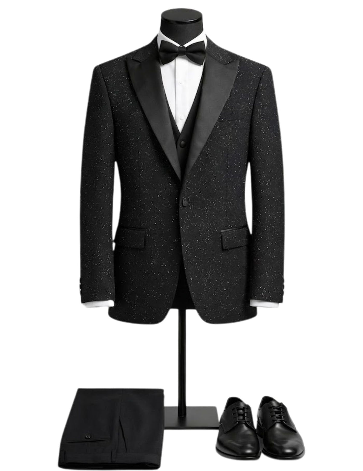 Piserro Men’s Three-Piece Suit + Bow tie.(FFF)