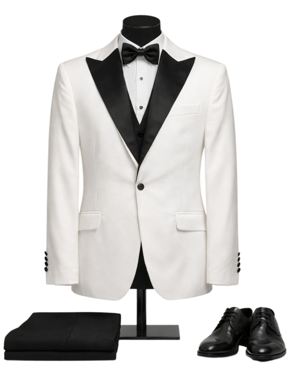 Piserro Men’s Three-Piece Suit + Bow tie.(FFF)
