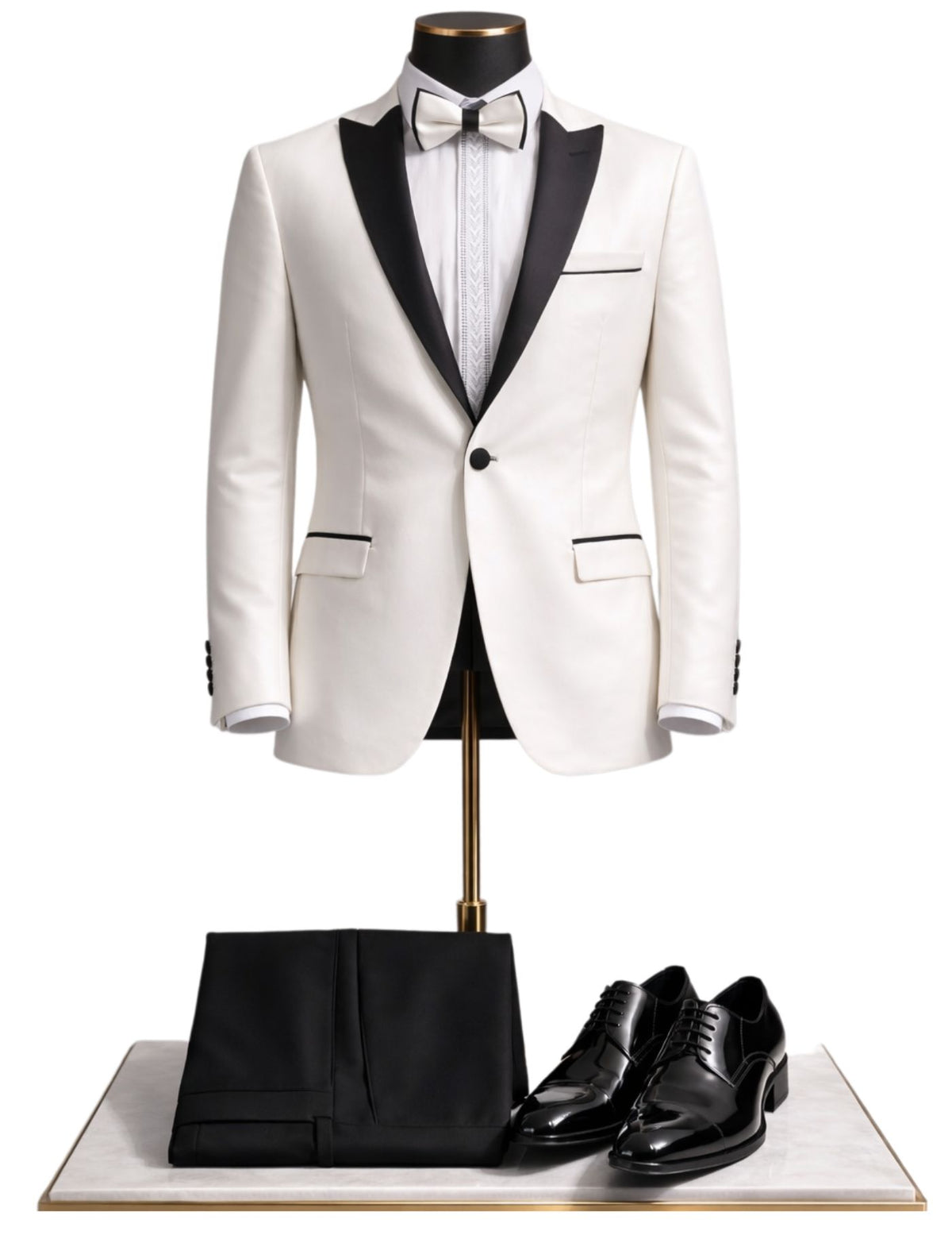 Prestige Men’s Three-Piece Suit + Bow tie