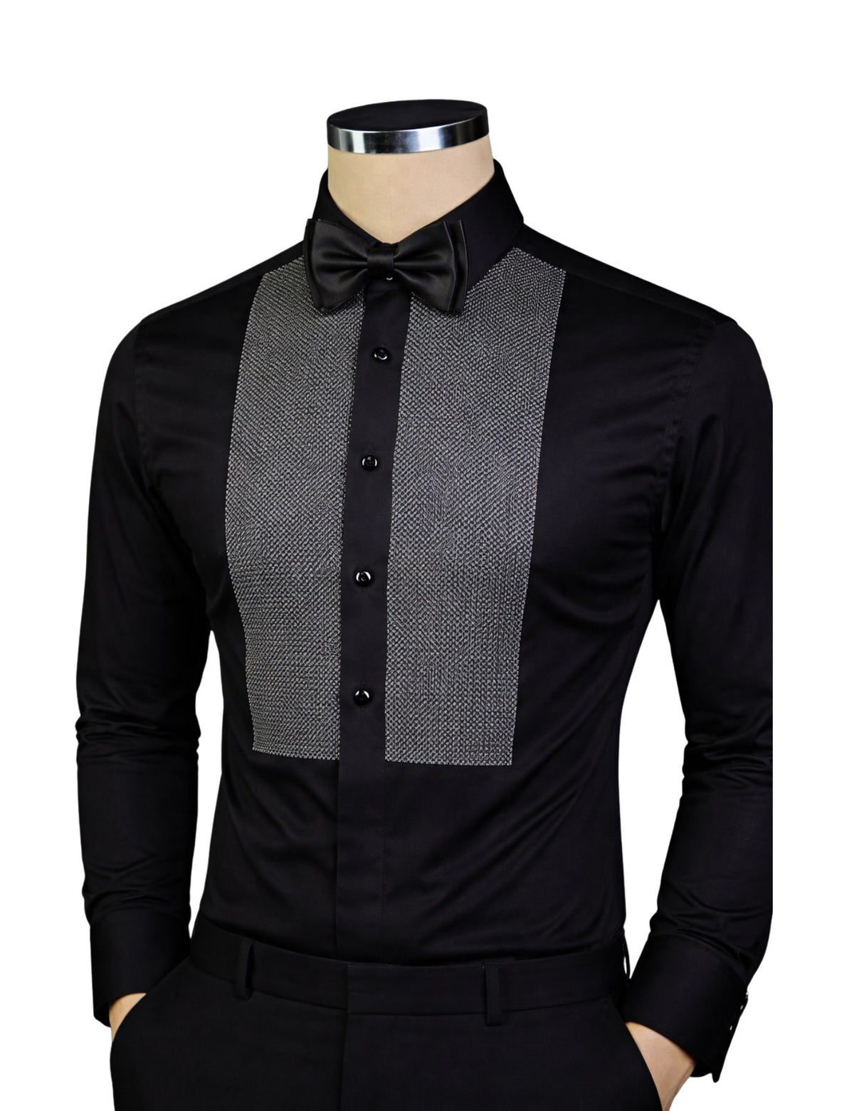 Serpico Men’s Rhinestone Dress Shirt.(FFF)